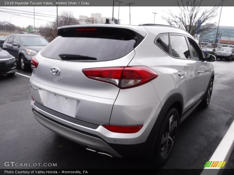 Molten Silver / Gray 2018 Hyundai Tucson Value