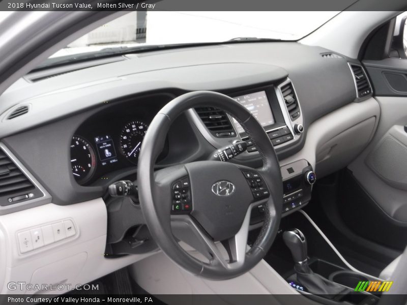 Molten Silver / Gray 2018 Hyundai Tucson Value