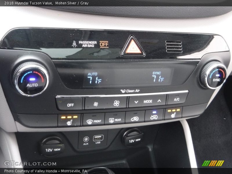 Molten Silver / Gray 2018 Hyundai Tucson Value