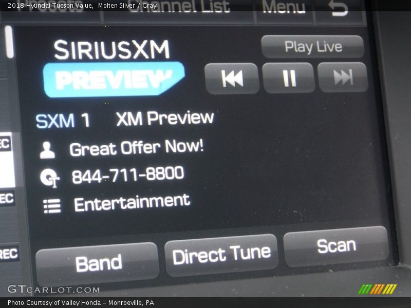 Molten Silver / Gray 2018 Hyundai Tucson Value