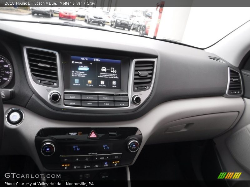 Molten Silver / Gray 2018 Hyundai Tucson Value