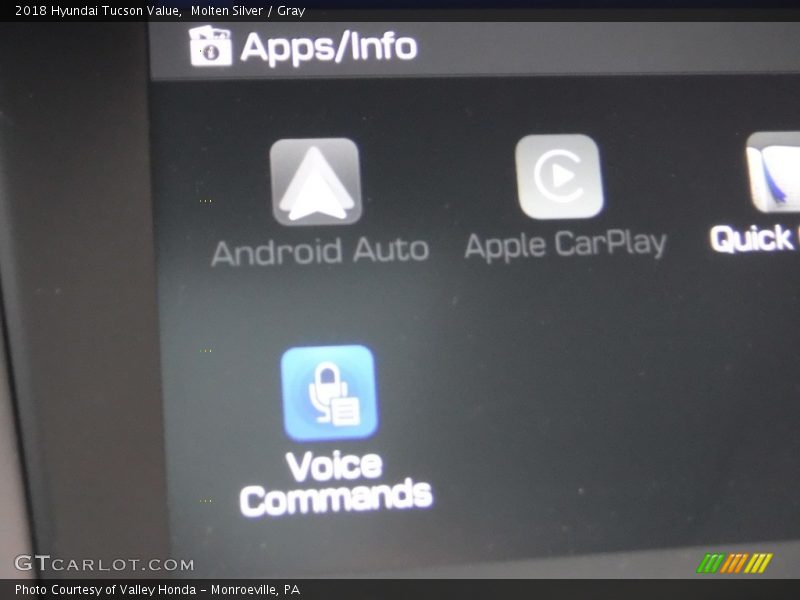 Molten Silver / Gray 2018 Hyundai Tucson Value