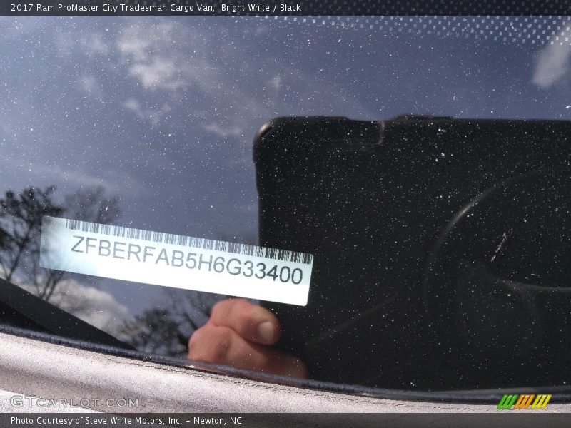 Bright White / Black 2017 Ram ProMaster City Tradesman Cargo Van