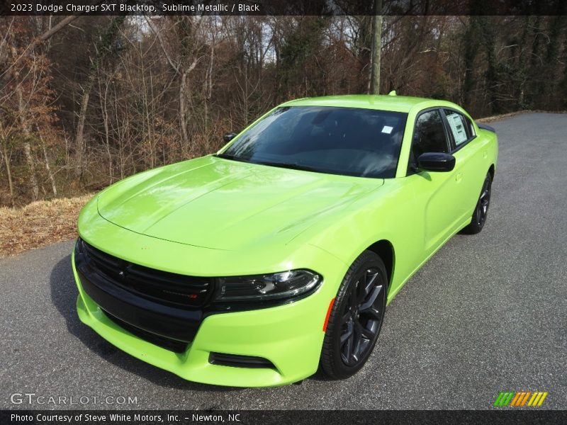 Sublime Metallic / Black 2023 Dodge Charger SXT Blacktop