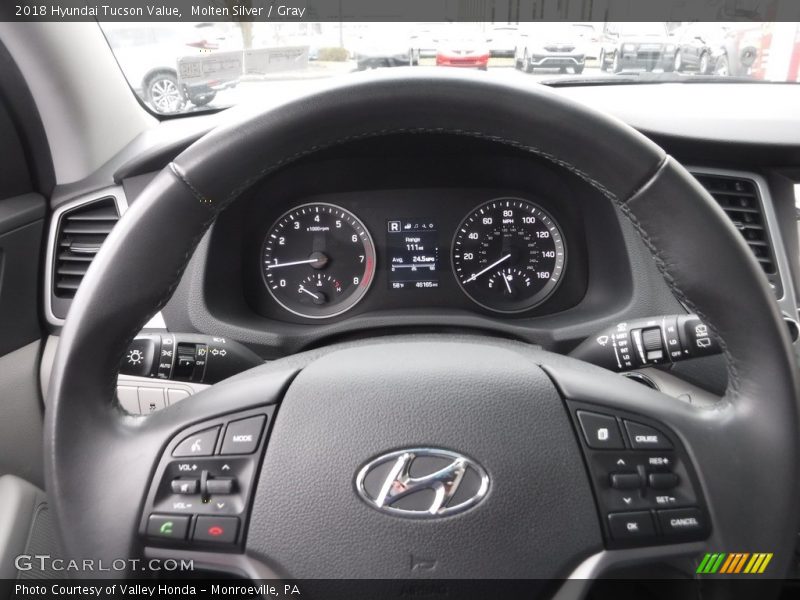 Molten Silver / Gray 2018 Hyundai Tucson Value