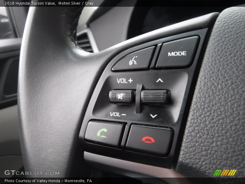 Molten Silver / Gray 2018 Hyundai Tucson Value