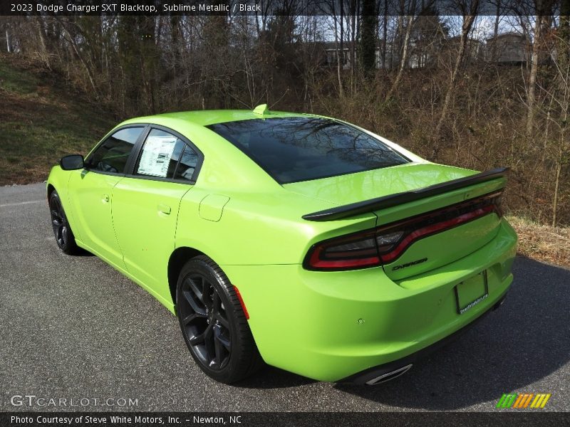 Sublime Metallic / Black 2023 Dodge Charger SXT Blacktop