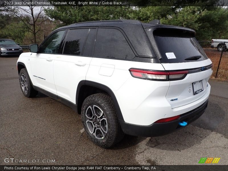 Bright White / Global Black 2023 Jeep Grand Cherokee Trailhawk 4XE