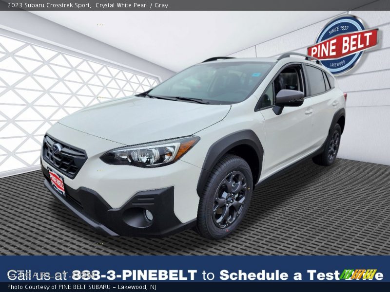 Crystal White Pearl / Gray 2023 Subaru Crosstrek Sport