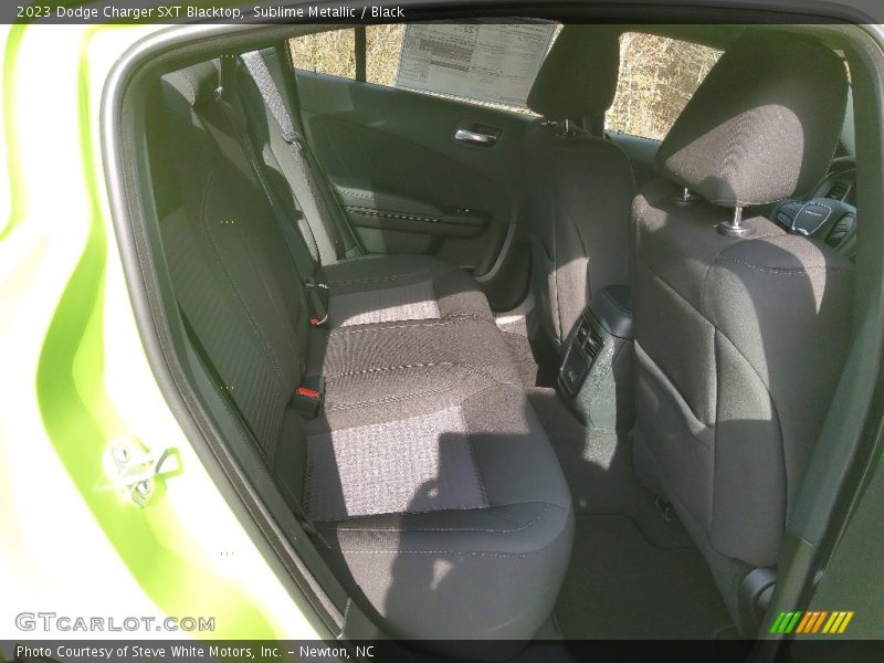 Rear Seat of 2023 Charger SXT Blacktop