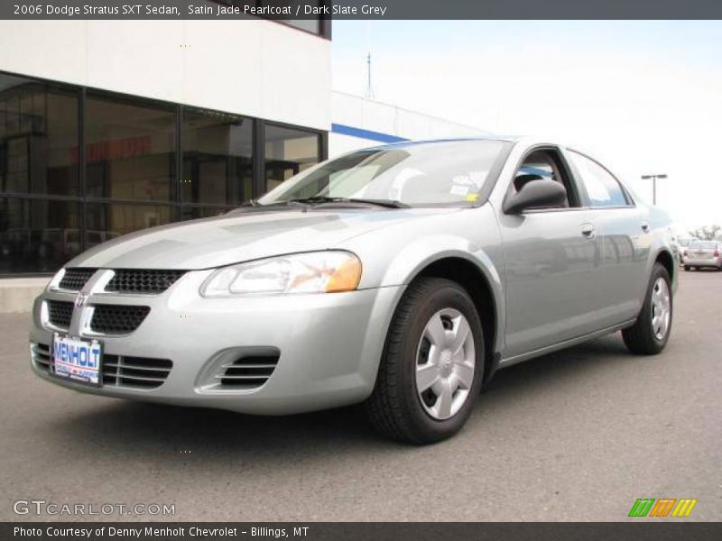 Satin Jade Pearlcoat / Dark Slate Grey 2006 Dodge Stratus SXT Sedan