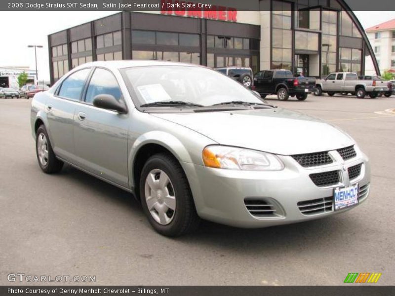 Satin Jade Pearlcoat / Dark Slate Grey 2006 Dodge Stratus SXT Sedan