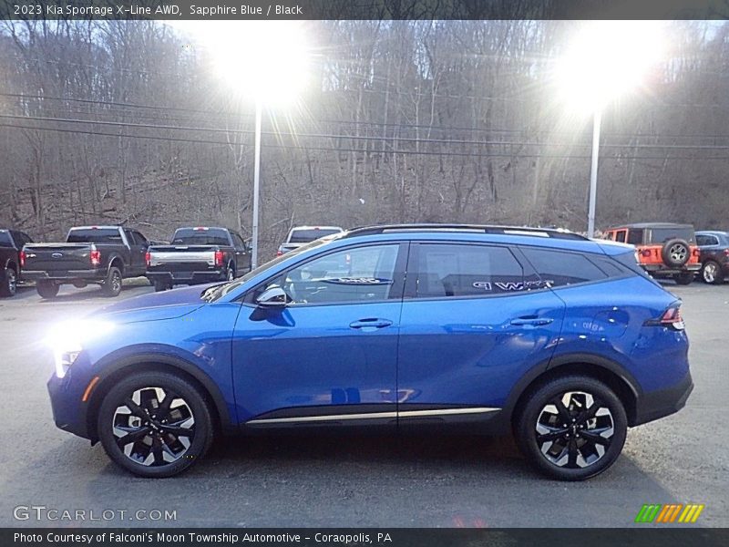 Sapphire Blue / Black 2023 Kia Sportage X-Line AWD