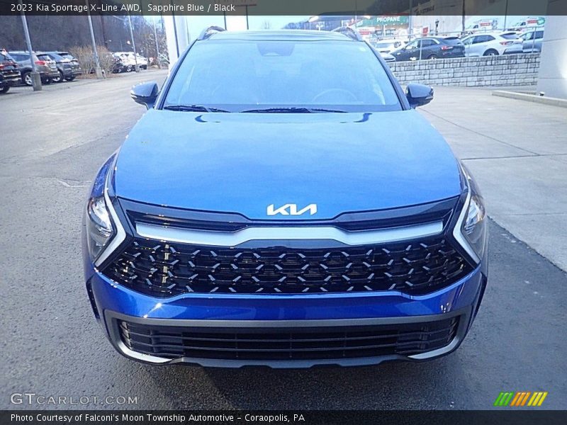 Sapphire Blue / Black 2023 Kia Sportage X-Line AWD