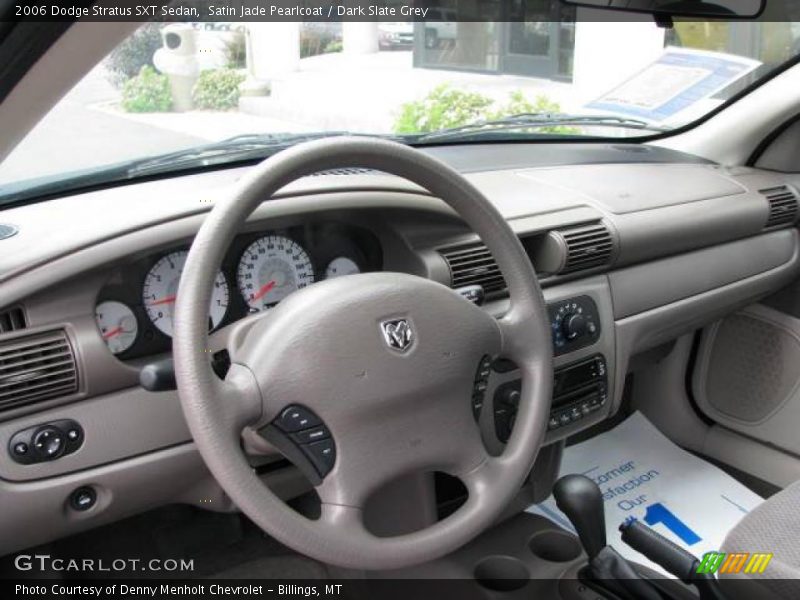Satin Jade Pearlcoat / Dark Slate Grey 2006 Dodge Stratus SXT Sedan