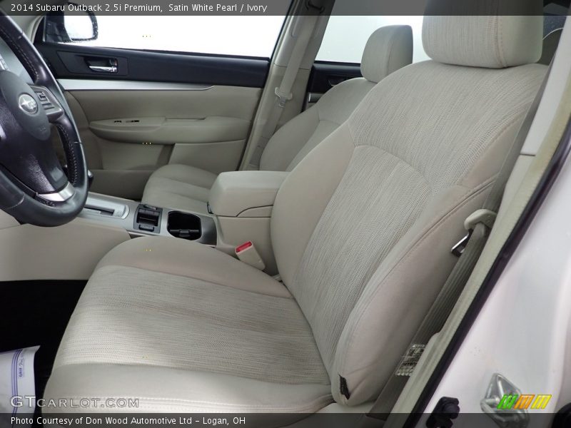 Satin White Pearl / Ivory 2014 Subaru Outback 2.5i Premium