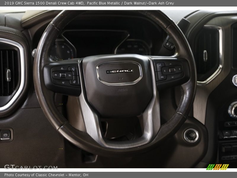 Pacific Blue Metallic / Dark Walnut/­Dark Ash Grey 2019 GMC Sierra 1500 Denali Crew Cab 4WD