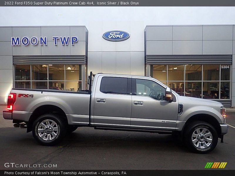 Iconic Silver / Black Onyx 2022 Ford F350 Super Duty Platinum Crew Cab 4x4
