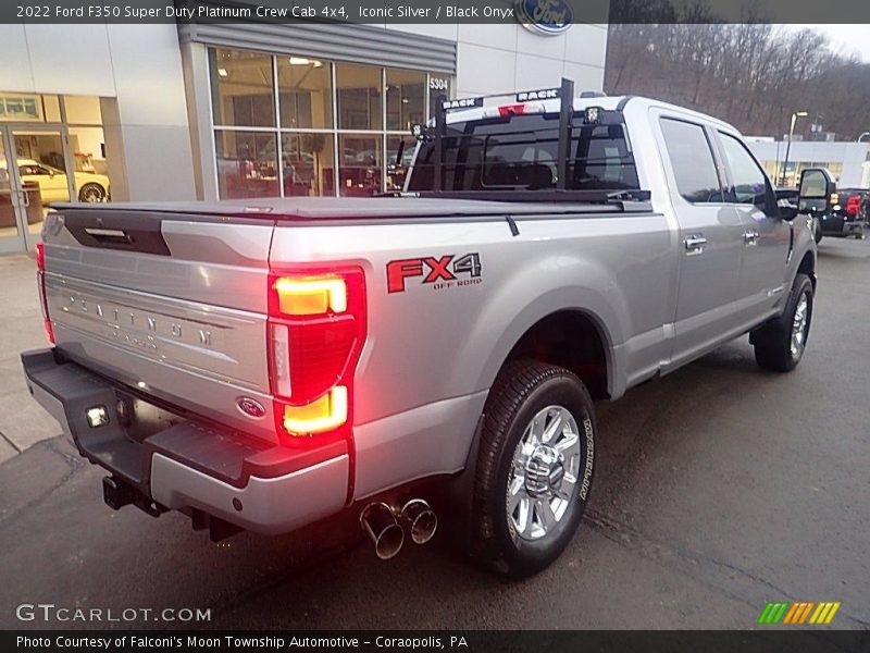 Iconic Silver / Black Onyx 2022 Ford F350 Super Duty Platinum Crew Cab 4x4
