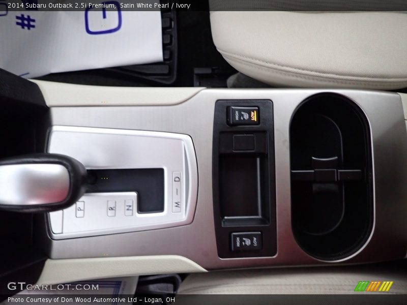 Satin White Pearl / Ivory 2014 Subaru Outback 2.5i Premium
