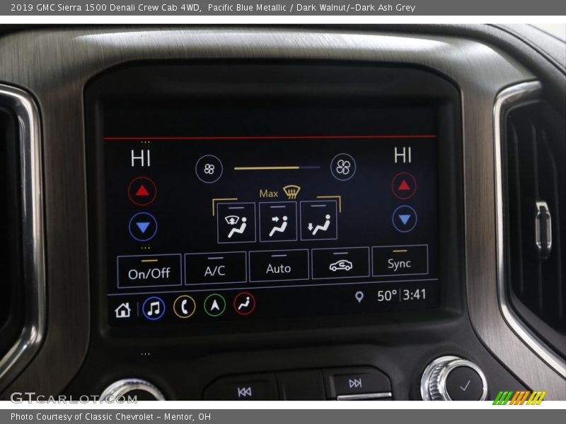 Pacific Blue Metallic / Dark Walnut/­Dark Ash Grey 2019 GMC Sierra 1500 Denali Crew Cab 4WD