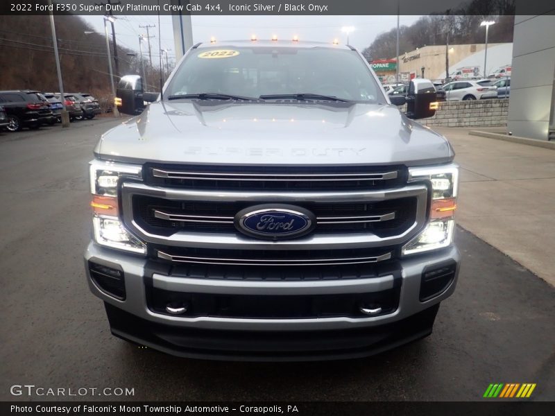 Iconic Silver / Black Onyx 2022 Ford F350 Super Duty Platinum Crew Cab 4x4
