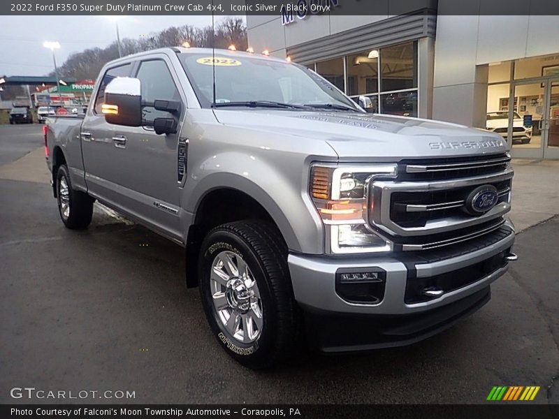 Iconic Silver / Black Onyx 2022 Ford F350 Super Duty Platinum Crew Cab 4x4