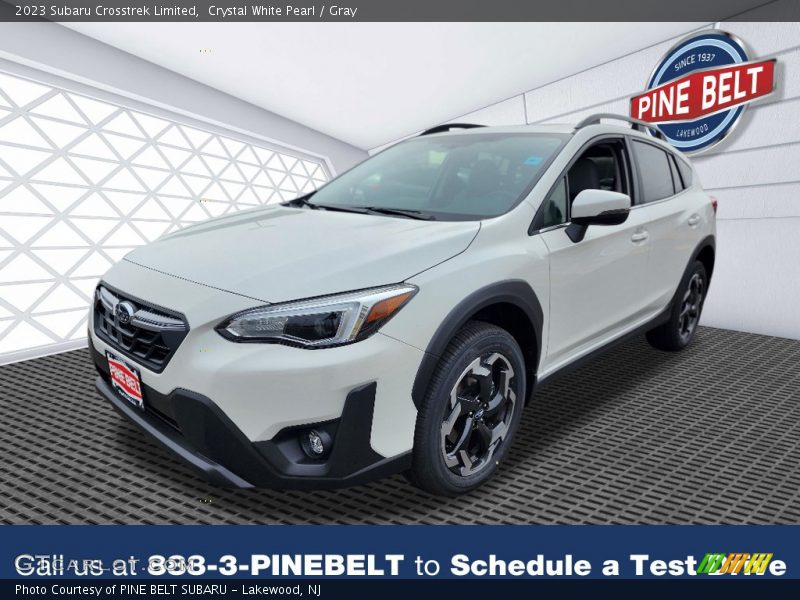 Crystal White Pearl / Gray 2023 Subaru Crosstrek Limited