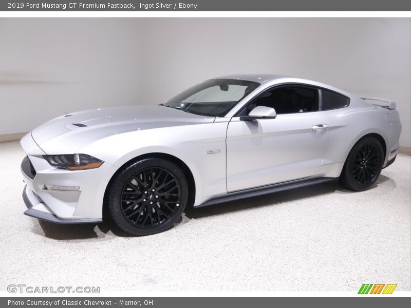 Ingot Silver / Ebony 2019 Ford Mustang GT Premium Fastback