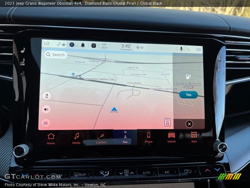 Navigation of 2023 Grand Wagoneer Obsidian 4x4