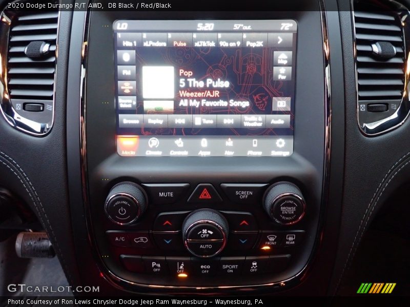 Controls of 2020 Durango R/T AWD