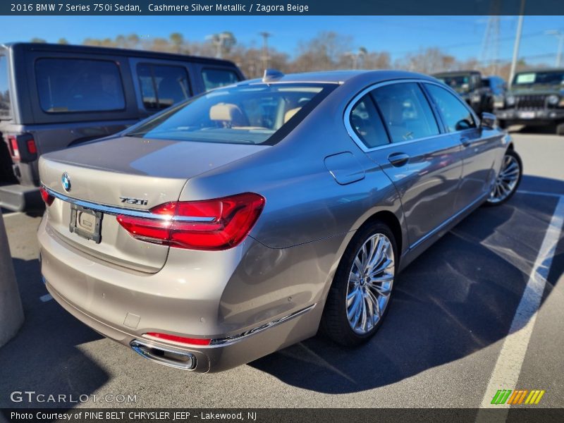 Cashmere Silver Metallic / Zagora Beige 2016 BMW 7 Series 750i Sedan