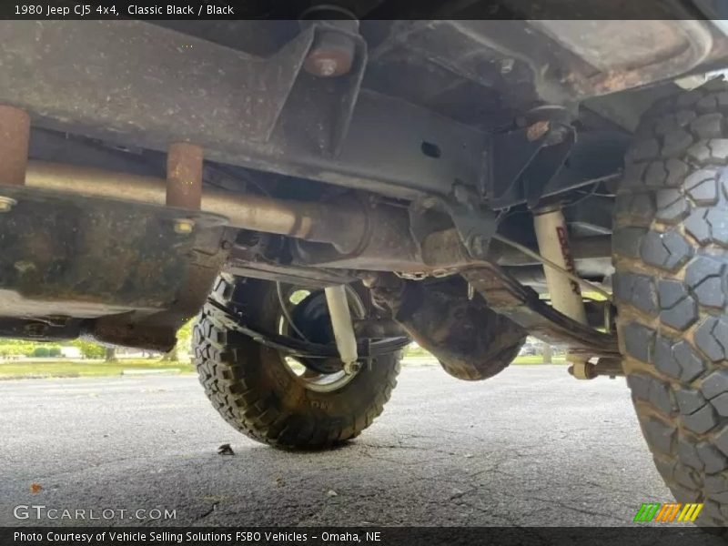 Undercarriage of 1980 CJ5 4x4