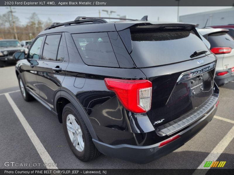 Agate Black Metallic / Ebony 2020 Ford Explorer XLT 4WD