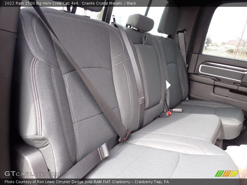 Rear Seat of 2022 2500 Big Horn Crew Cab 4x4