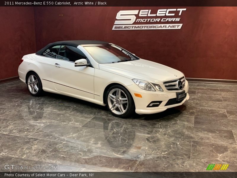 Arctic White / Black 2011 Mercedes-Benz E 550 Cabriolet