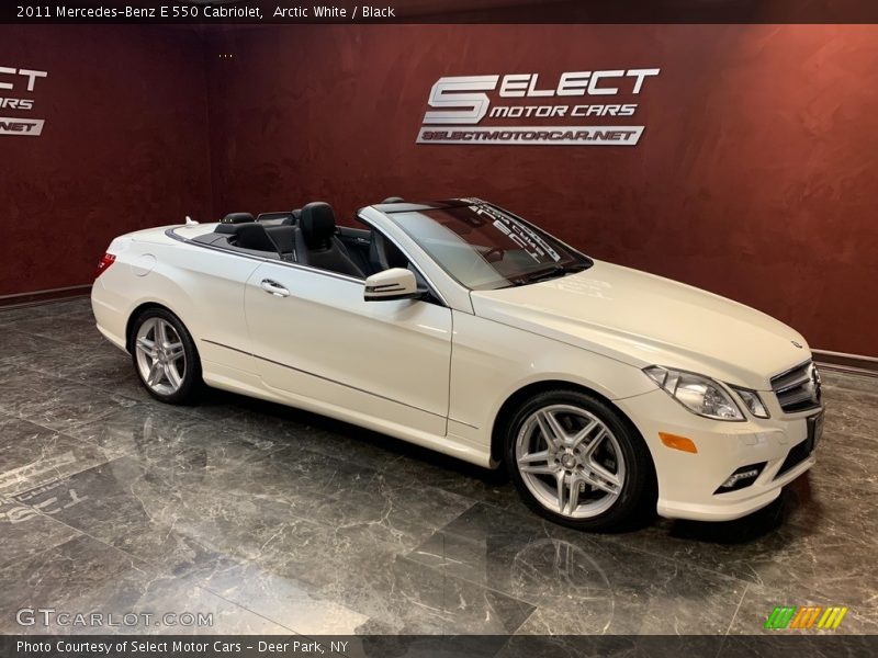 Arctic White / Black 2011 Mercedes-Benz E 550 Cabriolet