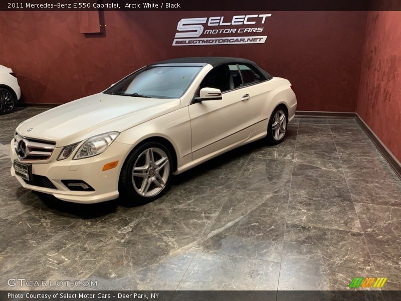 Arctic White / Black 2011 Mercedes-Benz E 550 Cabriolet