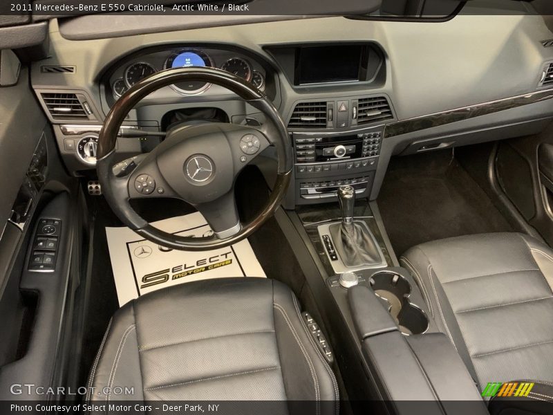 Arctic White / Black 2011 Mercedes-Benz E 550 Cabriolet