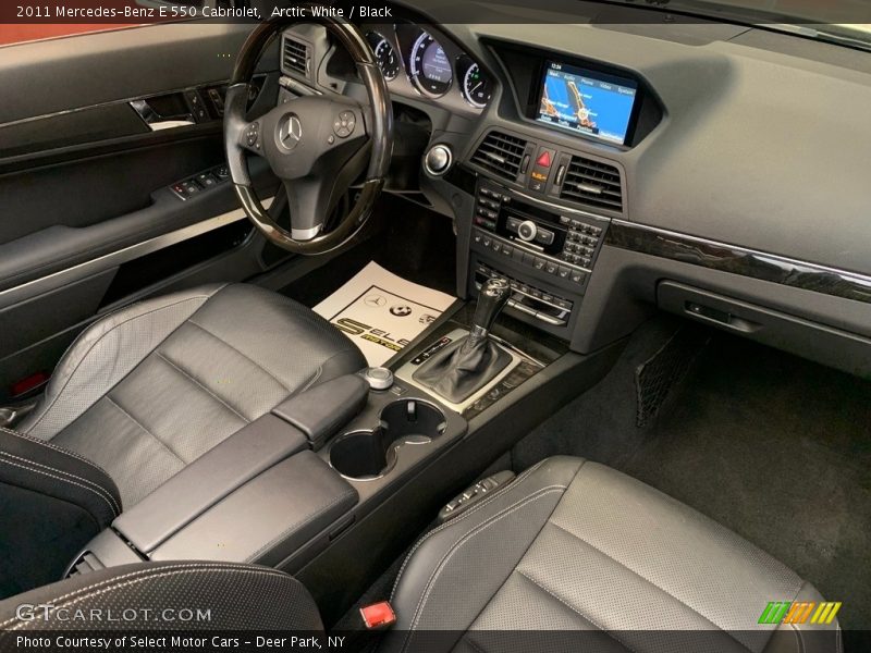 Arctic White / Black 2011 Mercedes-Benz E 550 Cabriolet