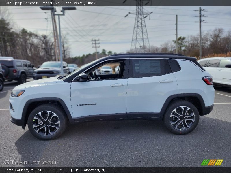 Bright White / Black 2022 Jeep Compass Limited 4x4
