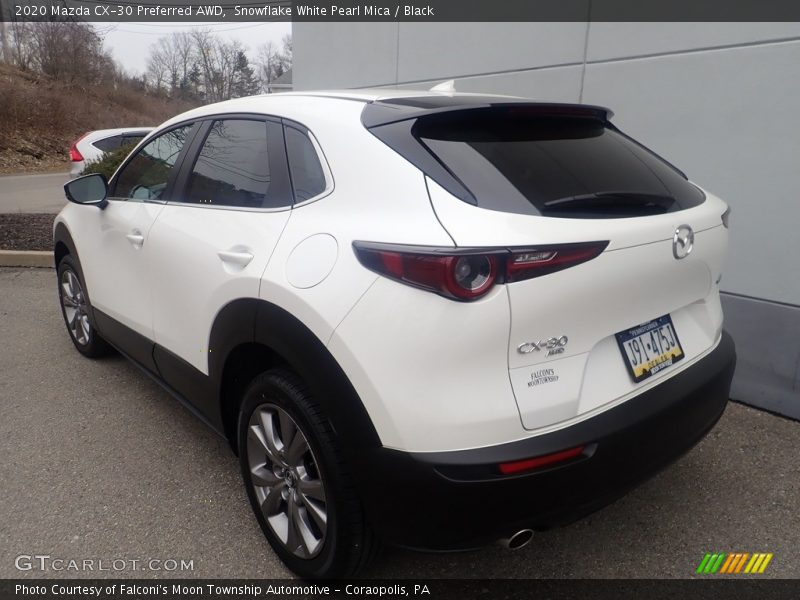 Snowflake White Pearl Mica / Black 2020 Mazda CX-30 Preferred AWD