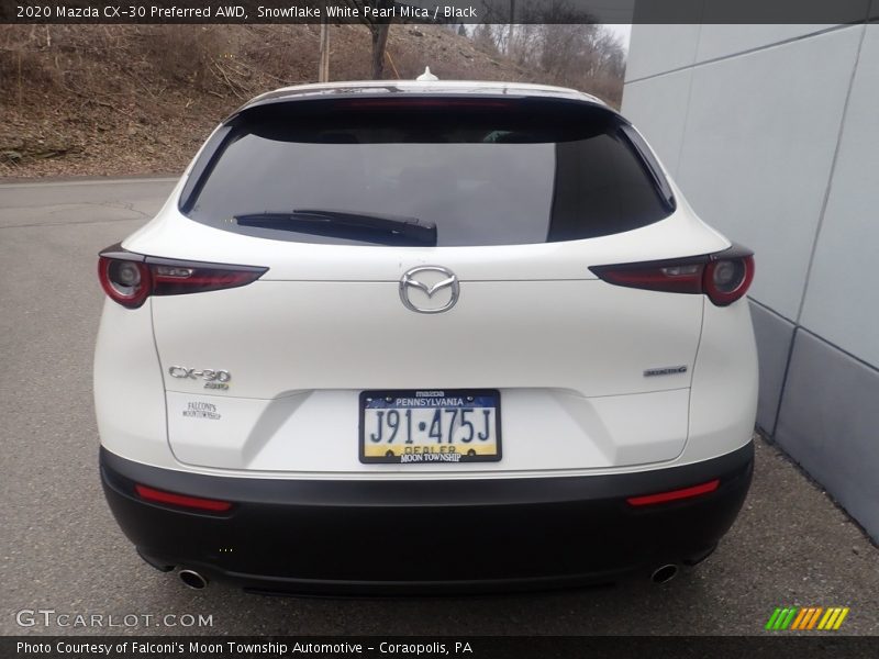 Snowflake White Pearl Mica / Black 2020 Mazda CX-30 Preferred AWD
