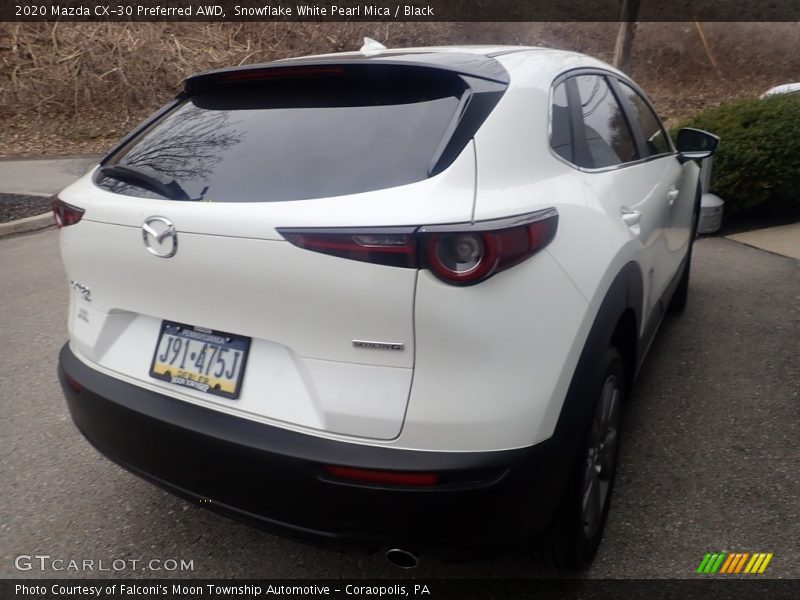 Snowflake White Pearl Mica / Black 2020 Mazda CX-30 Preferred AWD