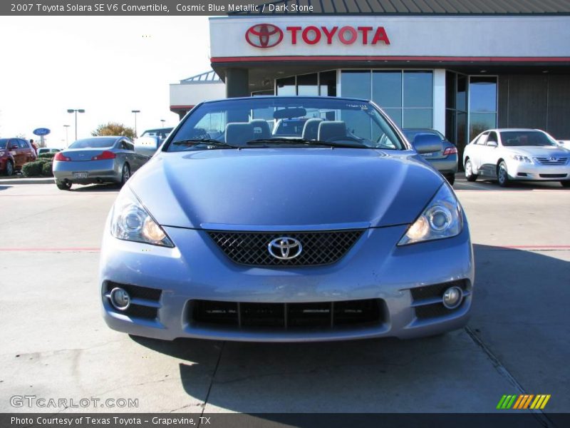 Cosmic Blue Metallic / Dark Stone 2007 Toyota Solara SE V6 Convertible