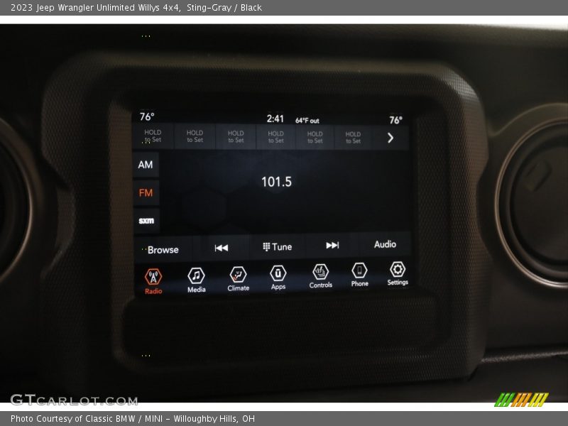 Sting-Gray / Black 2023 Jeep Wrangler Unlimited Willys 4x4