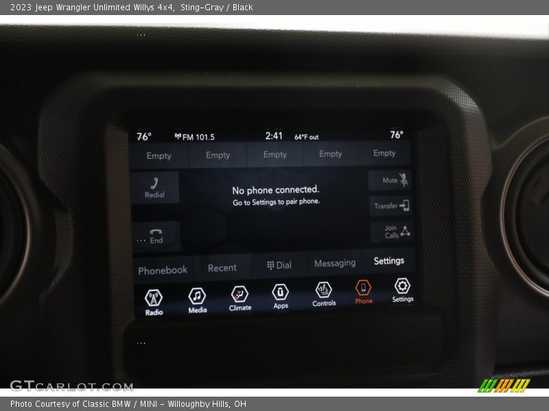 Sting-Gray / Black 2023 Jeep Wrangler Unlimited Willys 4x4