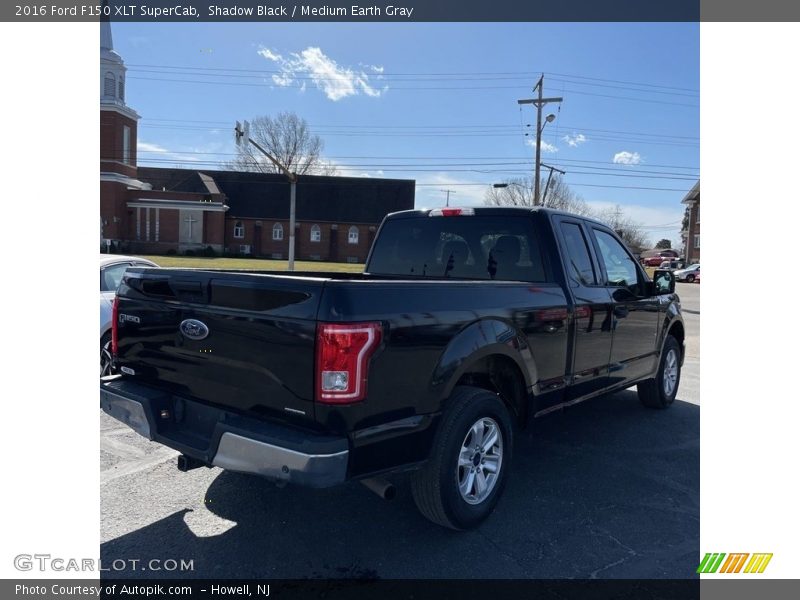 Shadow Black / Medium Earth Gray 2016 Ford F150 XLT SuperCab