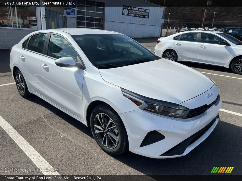 Clear White / Black 2023 Kia Forte LXS