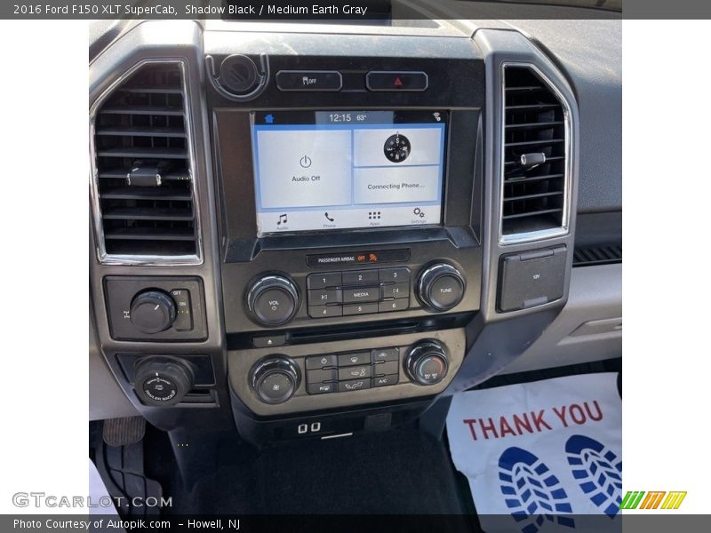 Shadow Black / Medium Earth Gray 2016 Ford F150 XLT SuperCab